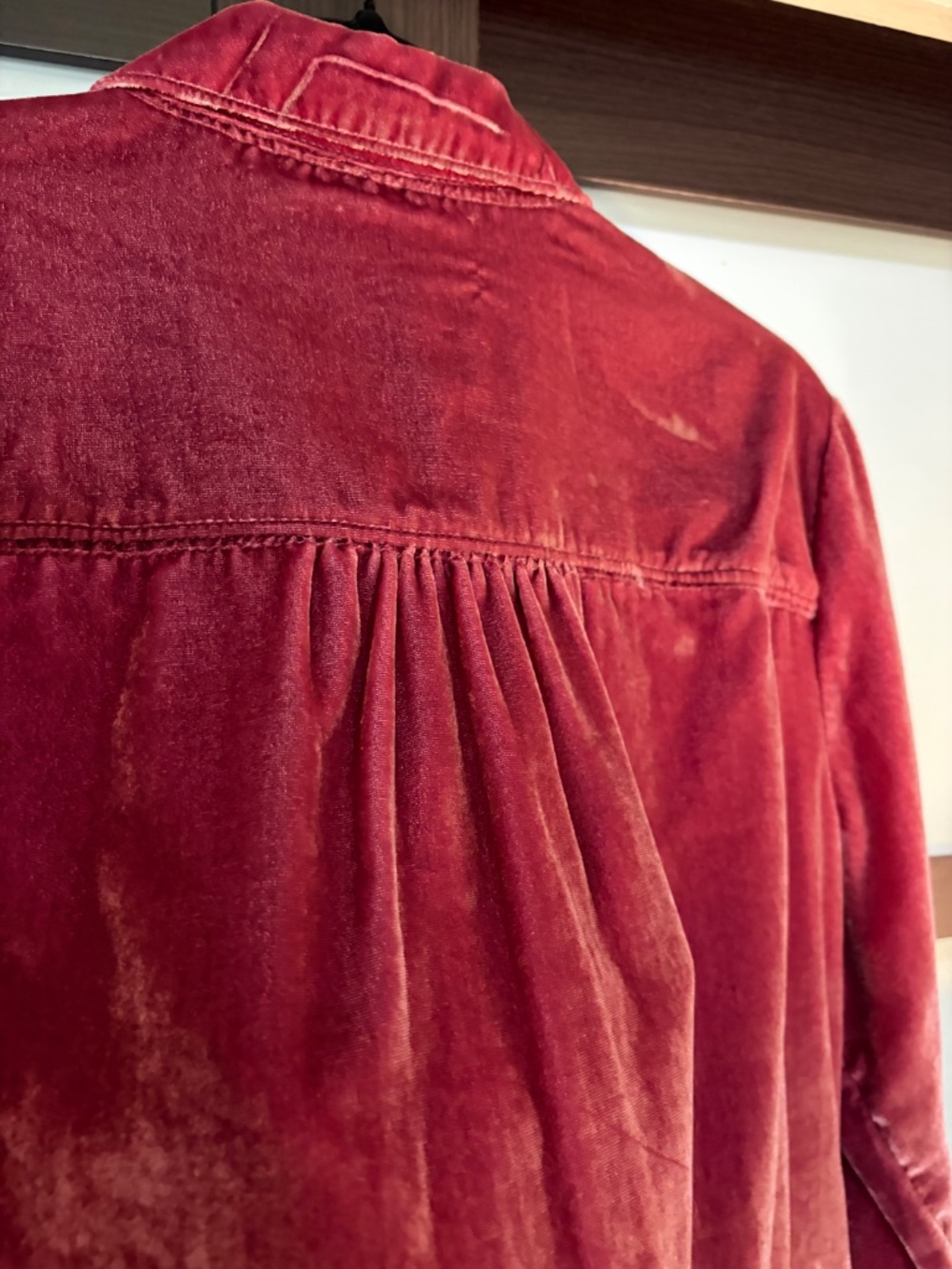 Pilcro by Anthropologie Velvet-Like Button Down - Picture 5 of 7
